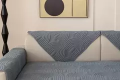 Luxo Chenille Sofa Cover para sala de estar, tapete anti-derrapante, almofada do sofá, toalha, Anti-Cat Scratch, Jacquard, Chaise Longue, 1Pc na internet