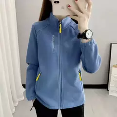 Casacos de lã tamanho grande para mulheres, cardigã quente, roupas esportivas casuais ao ar livre, caminhadas, jogging, ioga, jaquetas femininas, inverno, primavera