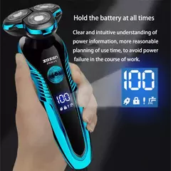 ZOZEN-Barbeador elétrico recarregável para homens, lâmina, aparador de cabelo, corte, máquina de barbear, aparador de barba, seco, uso duplo - comprar online