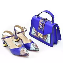 Imagem do Conjunto italiano de sapatos e sacos para mulheres, sapatos luxuosos, saltos altos para senhoras, designers nigerianas, bombas de festa, sexy, 2022