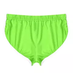 Calções de Yoga Mid-Rise Dolphin para mulheres, borda branca, saque, esportes, academia, treino, corrida, emagrecimento, esportes fitness, verão - Wolf Magazine