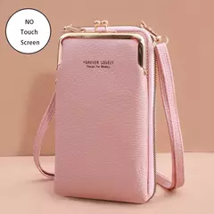 Buylor-Bolsa de couro feminina, tela sensível ao toque, bolsa para celular, bolsa de ombro pequena, macia, feminina, barata, transversal