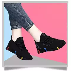 Tenis feminino 2024 mulheres sapatos vulcanizados malha de ar luz tênis macios femininos apartamentos plataforma rendas até sapatos casuais cesta femme - Wolf Magazine