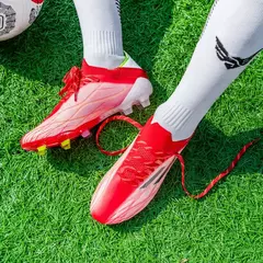 Imagem do Sapatos de futebol masculinos de alta qualidade, grampos antiderrapantes para crianças, botas de futebol de treinamento TF FG, 35 a 44, 2060