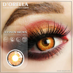 D'ORELLA 1 Pair Cosplay Contact Lenses Multicolored Contact Lenses Anime Lenses Halloween Makeup Eye Yellow Lenses Color Leneses - comprar online