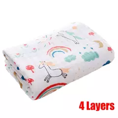 Toalha de banho do bebê menino menina 100% algodão toalha de bebê cobertor para o bebê recém-nascido roupão 6 camadas gaze toalha infantil swaddle - comprar online