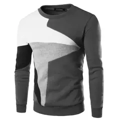 Suéter de costura casual masculino, manga comprida, hit de vento, Cor, Novo, Primavera - comprar online