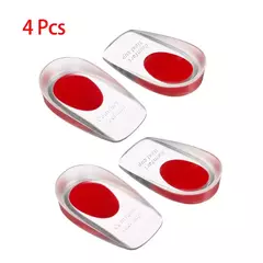 2 pçs silicone heel pads plantar fasciitis homem calcanhar spur silicone gel calcanhar copos dor calcanhar calcanhar para sapatos pé silicone pé almofada - comprar online