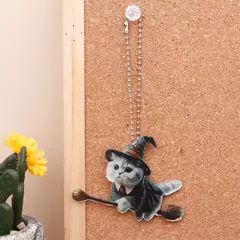 Imagem do Dupla face engrossado plana mágica gatos carro pingentes, árvore de Natal ornamentos, novo