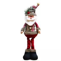 Bonecas decorativas do Natal, ornamento do Feliz Natal, bonecas de Papai Noel, rena, boneco de neve, ano novo, 3pcs - Wolf Magazine