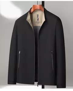 Elegante jaqueta casual de negócios para homens, roupas ao ar livre à prova de vento, jaqueta solta, uso diário, outono e inverno - Wolf Magazine