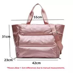 Grande Capacidade Bolsa de Ombro para Mulheres, Yoga Mat Bag, Gym Bag, Tote, Fitness, Esportes, Viagem, Zipper, Sacos De Armazenamento, Senhoras, Molhado, Seco, Inverno