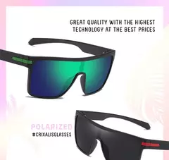 CRIXALIS-óculos polarizados para homens e mulheres, óculos UV400, quadrado, extragrande, anti-reflexo, espelho motorista, moda masculina - comprar online