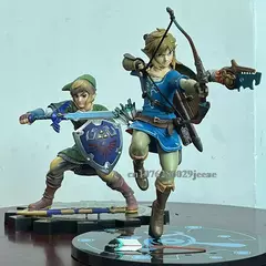Anime lenda de zelda figura respiração do selvagem figma 319 320 figuras link zelda mestre espada figura de ação figma 153 céu espada