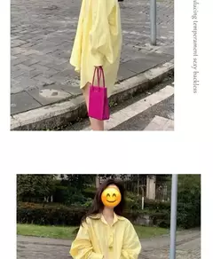 Primavera outono 2025 novo casual coreano cor sólida turn-down colarinho camisa vestido femme simplicidade botões lanterna manga vestidos - loja online