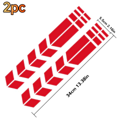 Adesivo universal para motocicleta com setas, pasta flash, à prova d'água, resistente a óleo, adesivo reflexivo, fita para motocicleta, adesivo