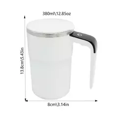 Mini café elétrico auto mistura caneca, 380ml, IP67 impermeável, comida segura caneca de café, USB recarregável, copo magnético automático para chá