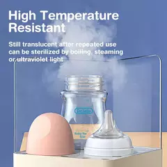 Mamadeiras de leite antiflatulência recém-nascidas, Mamadeira, Vidro, Sem BPA, 90ml, 160ml, 1pc - loja online
