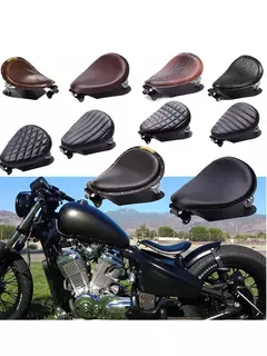Universal moto bobber motocicleta solo assento chopper sela peças de almofada vintage para harley davidson ferro 883 sportster softail na internet