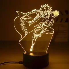Naruto anime figuras de ação luz noturna mangá boruto itachi akatsuki quarto lâmpada crianças uzumaki namikaze minato presente brinquedos