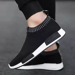 Imagem do Sapatos de corrida de caminhada para homem sapatos de corrida de tênis de homem de meia 38-47 super leve respirável