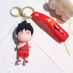 Anime japonês SLAM DUNK Chaveiro, Sakuragi Hanamichi Rukawa Kaede Hisashi Mitsui Action Figure, Saco Pingente, Chaveiro Modelo Brinquedos na internet