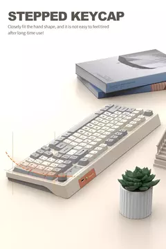 Teclado sem fio multifuncional, Luz do arco-íris, 2.4G, Bluetooth, Conexão de modo duplo, Adequado para computador e laptop, 98 teclas - comprar online