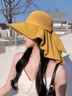 Guarda de Pescoço Respirável Feminino, Chapéus de Verão, Xaile, Chapéus de Sol, Viagem Exterior, Protetor Solar na internet