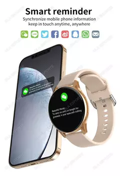 Imagem do Xiaomi feminino bluetooth chamada relógio inteligente freqüência cardíaca monitoramento de pressão arterial smartwatches à prova dwaterproof água masculino smartwatch android ios