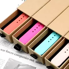 Imagem do Pulseira de Silicone para Apple Watch, Pulseira Esportiva, iWatch Series 8, 7, 6