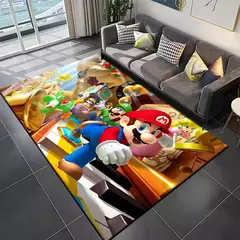 Tapete de Super Mario Bros Movie Game Area, Tapete antiderrapante, Tapete para casa, Sala de estar, Quarto, Sofá, Capacho, Decoração da cozinha, 15 tamanhos