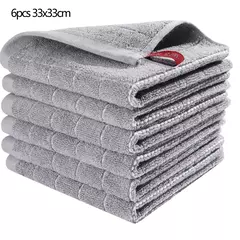 Homaxy-Absorbent Kitchen Dishcloth, Panos Ultra Macios, Toalhas de Secagem à Mão, Ferramentas de Limpeza Doméstica, 100% Algodão, 4 Pcs, 6Pcs - comprar online