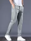 Calças de negócios para homens, roupas de alfaiataria social, calças de escritório, roupas de grife elegantes, plus size, tamanho grande