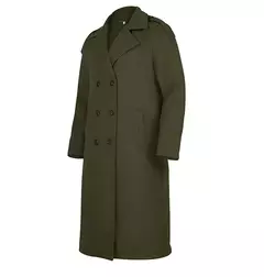 Imagem do Jaqueta vintage de gola virada para baixo masculina, casacos longos, roupas casuais misturadas, lavável, simples, quente, Inverno, 2024
