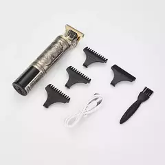 Imagem do T9 Electric Hair Clipper com três velocidades de ajuste, tela grande, Power Display, Metal Shaver, Cabeleireiro, USB