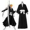 Bleach Kuchiki Rukia Cosplay Trajes Kurosaki Ichigo Die Pa Soul Society Shinigami Kimono Roupa Completa Mil Anos Guerra Sanguínea