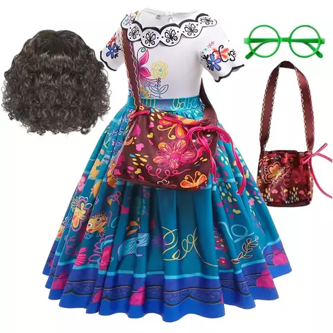 Traje menina charme disfarce vestido aniversário princesa tema festa fantasia roupas meninas carnaval traje