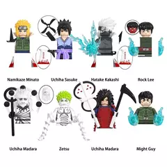 Naruto Sasuke Sakura Kakashi Obito Jiraiya Tsunade Anime Mini Homem Blocos Figura - comprar online