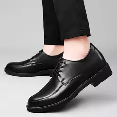 Oxfords-Sapatos de couro genuíno para homens, preto clássico brogue, vestido de casamento, festa, escritório, negócios, sapatos formais, moda - Wolf Magazine