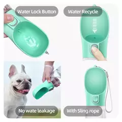 Garrafa de Água para Animais de Estimação, Cães e Gatos, Tigelas Alimentadoras, Viagem ao Ar Livre, Recipiente para Beber Puppy, Pug, Chihuahua, Labrador - loja online