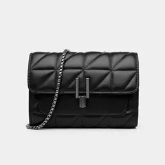 Bolsa Lingge de ombro único para mulheres, estilo transversal diagonal, bolsa de corrente, bolsa crossbody - loja online