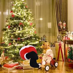Decoração De Natal De Perna De Elfo De Papai Noel, Perna De Pelúcia, Ornamentos Pendurados, Decoração De Porta, Decoração De Casa, 2024