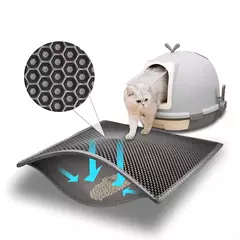 EVA-Double Layer Cat Litter Pad, impermeável, antiderrapante, filtro de areia, gatinho, cão, lavável, fácil limpeza, acessórios para animais - comprar online