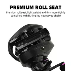 Carretel de pesca de arremesso, carretel de metal 18 + 1bb 10kg/22lb, relação máxima de velocidade de arrasto 7.2:1, carretel de pesca de fundição de metal magnético - loja online