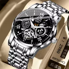 UTHAI L93 relógio de quartzo masculino, relógio romano oco impermeável masculino, na moda, high-end, luxo, versátil, high-end - comprar online