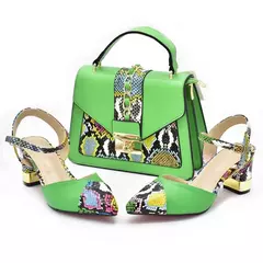 Conjunto italiano de sapatos e sacos para mulheres, sapatos luxuosos, saltos altos para senhoras, designers nigerianas, bombas de festa, sexy, 2022 na internet