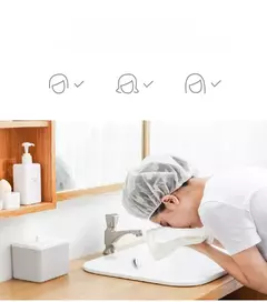 Boné de banho elástico para mulheres Chapéu de banho impermeável Tampão de banho grosso Cabeleireiro Suprimentos do banheiro - loja online