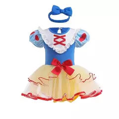Baby Romper TUTU Vestido Com Headband Infantil Baby Princess Girl Roupas Tamanho 3-18M Cute Design Baby Dress Party Trajes - loja online