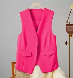 Colete vintage sem mangas feminino, Casacos elegantes, Casacos, Roupa casual, Monocromática, Streetwear, Primavera, Verão, Outono, Vestuário na internet