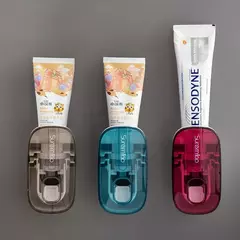 1 PCS Dispensador Automático Creme Dental Acessórios Do Banheiro Wall Mount Preguiçoso Creme Dental Squeezer Suporte Escova - loja online